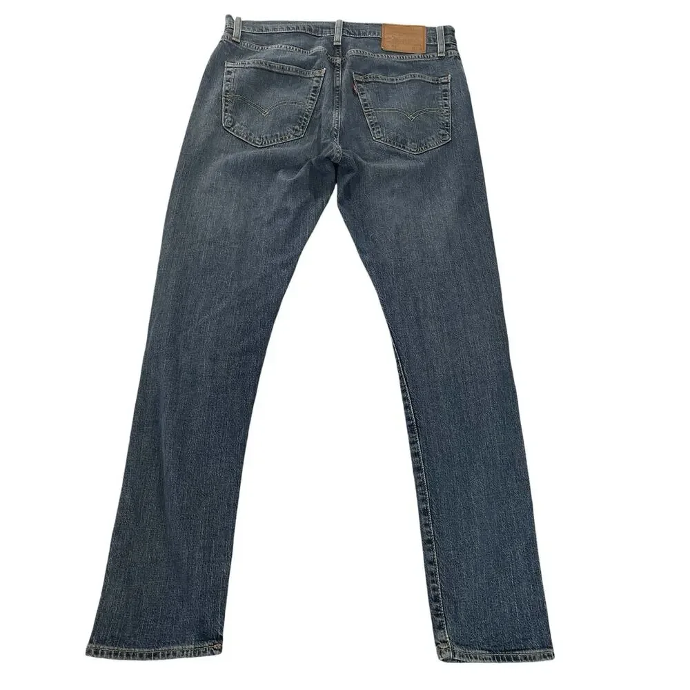 Levis 512 Premium Jeans Mens 32x32 Blue Slim Tapered Stretch Denim